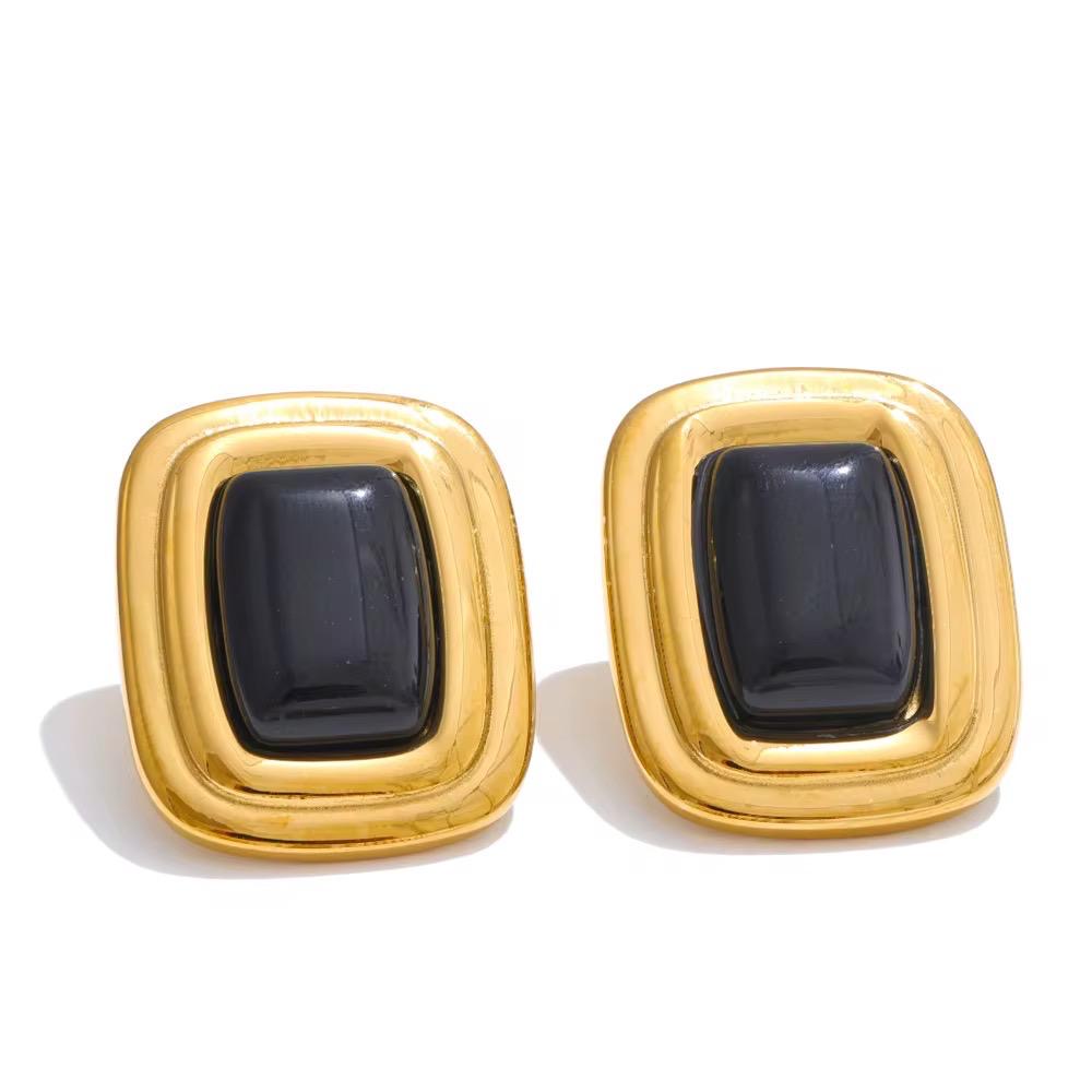 Nyx Black Onyx Earrings