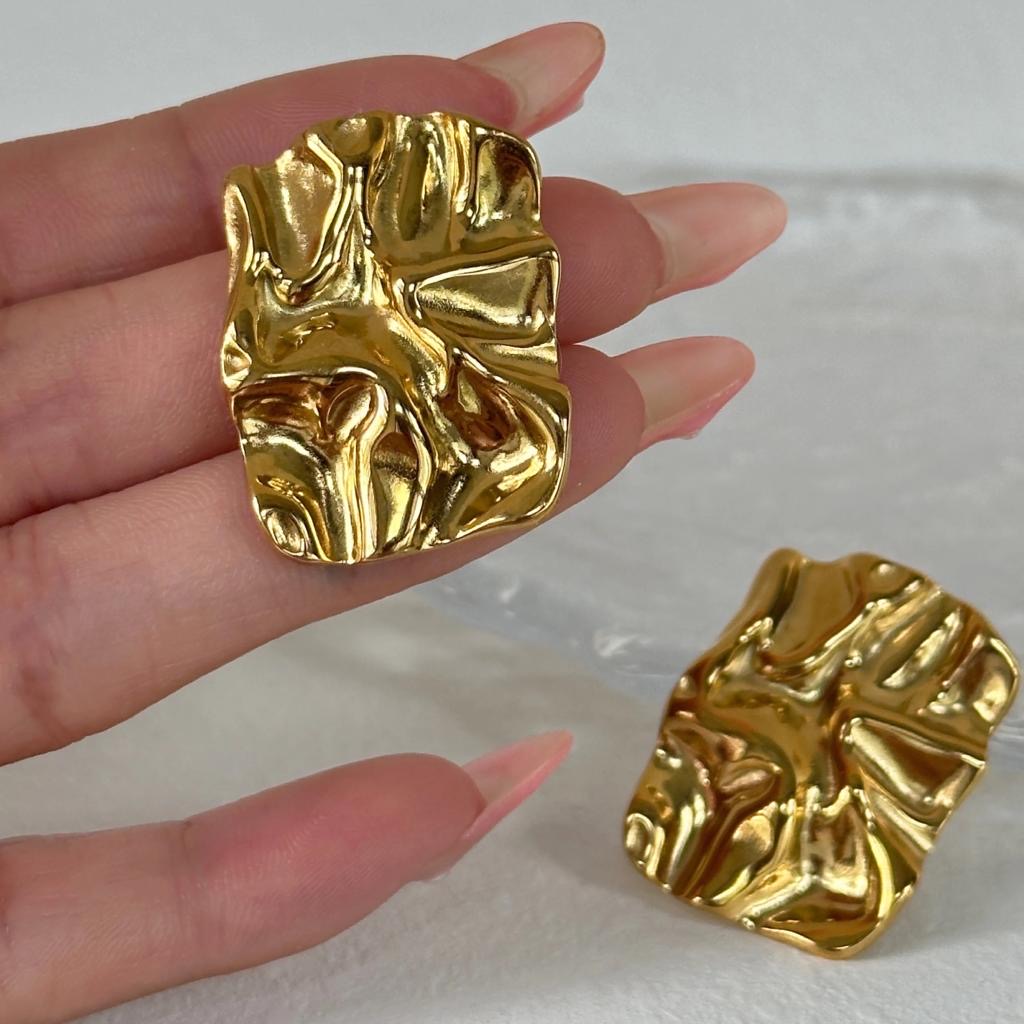 Geometric Gold Plated Earring