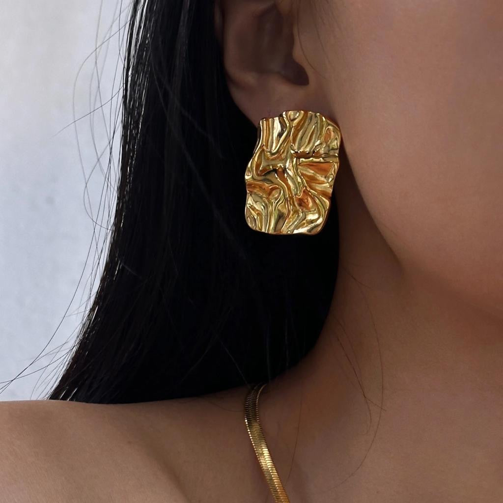 Geometric Gold Plated Earring